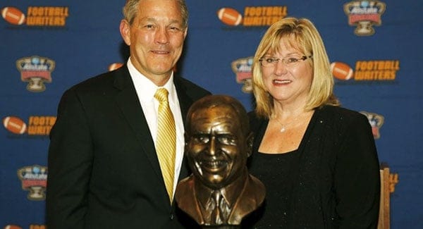 Image of Kirk Ferentz with his wife Mary Ferentz