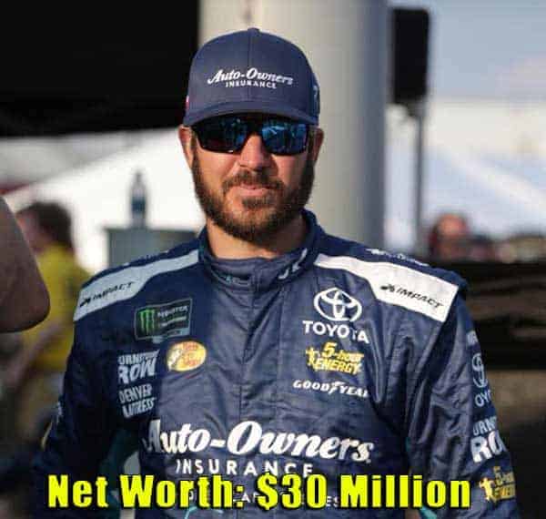 Image of American Racing Driver, Martin Truex Jr. net worth is $30 million