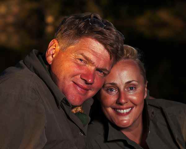 Image of Ray Mears with his wife Ruth Mears