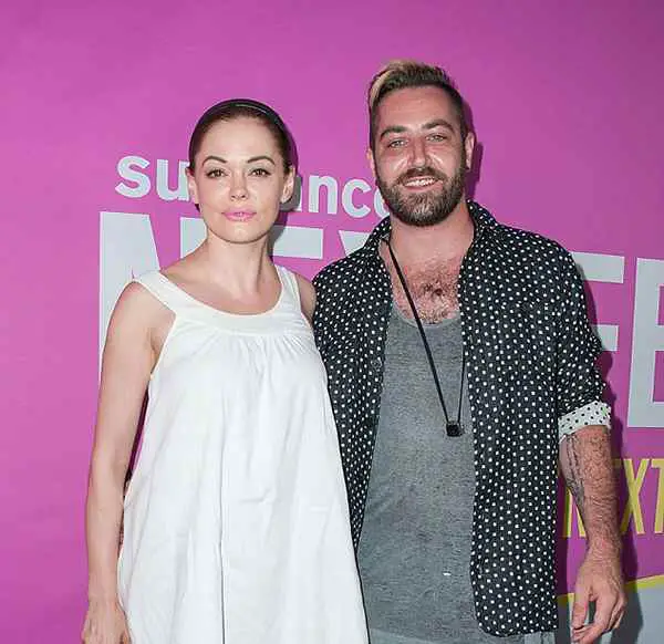 Image of Rose McGowan with her ex-husband Davey Detail