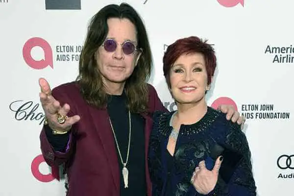 Image of Sharon Osbourne with her husband Ozzy Osbourne.