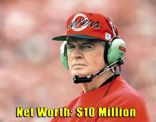 Image of American Football Player, Tom Osborne net worth is $10 million
