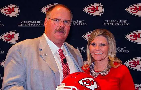 Image of Andy Reid with his wife Tammy Reid