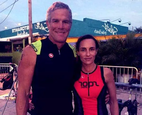 Image of Brett Favre with his wife Deanna Favre