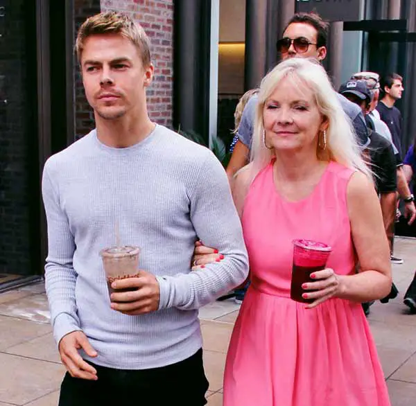 Image of Derek Hough with his mother Mari Anne Hough