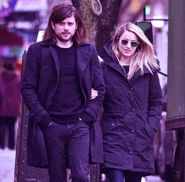 Image of Dianna Agron with her husband Winston Marshall