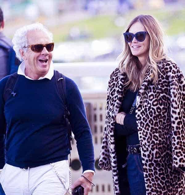Image of Elle Macpherson with her ex-husband Gilles Bensimon.