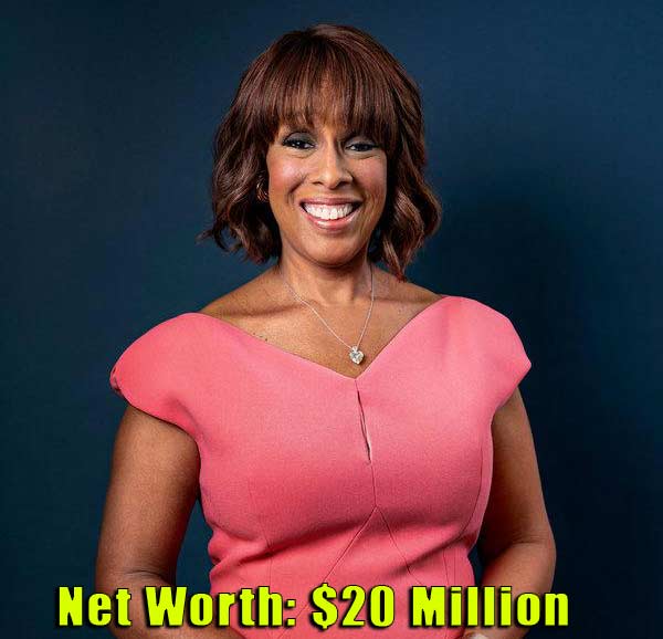 Image of TV Personality, Gayle King net worth is $20 million