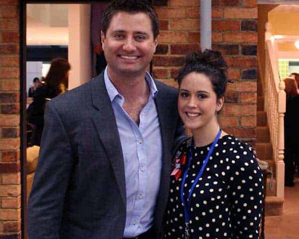 Image of George Clarke with his ex-wife Catriona, and now he is single.