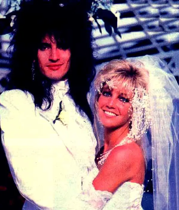 Image of Heather Locklear with her ex-husband Tommy Lee