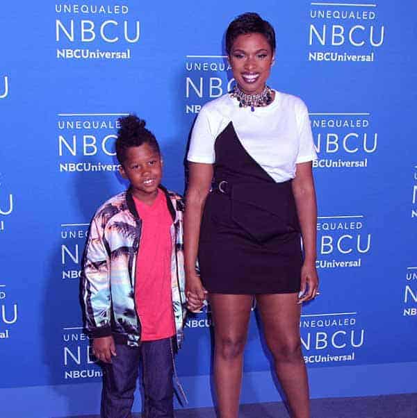 Image of Jennifer Hudson with her son David Daniel Otunga, Jr