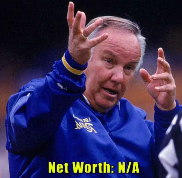 Image of American football coach, John Robinson net worth is not available
