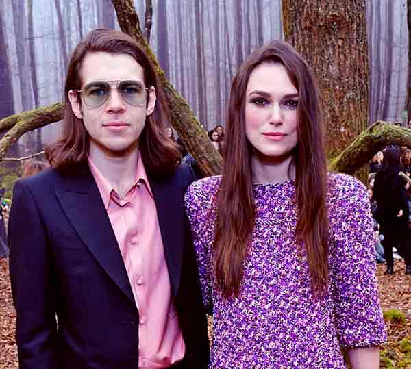 Image of Keira Knightley with her husband James Righton