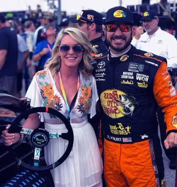 Image of Martin Truex Jr. with his wife Sherry Pollex