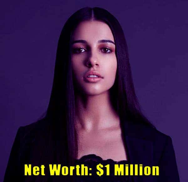 Singer Naomi Scott's net worth is $ 1 million