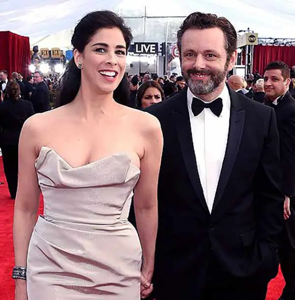 Image of Sarah Silverman with her partner Michael Sheen.