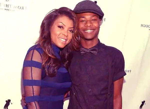 Image of Taraji P. Henson with her son Marcell Johnson
