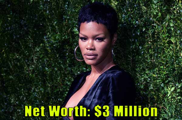 Image of American Singer, Teyana Taylor net worth is $3 million