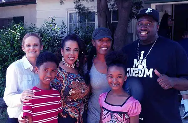 Image of Corey Holcomb with his wife Maya Holcomb , Baby Mama and with their kids