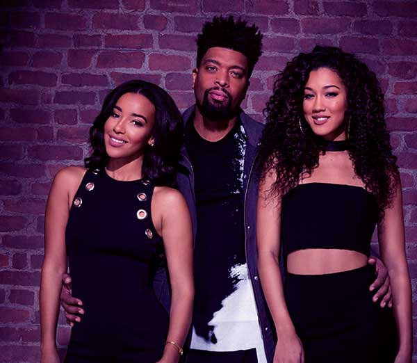 Image of Deray Davis with his girlfriend Caro Peguero & Coco Crawford