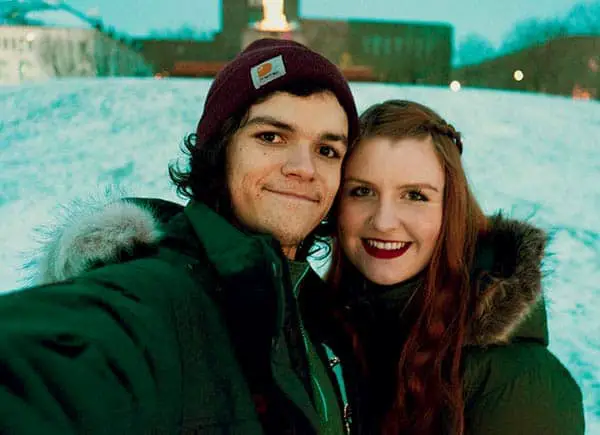 Image of Jacob Roloff with his girlfriend Isabel Rock