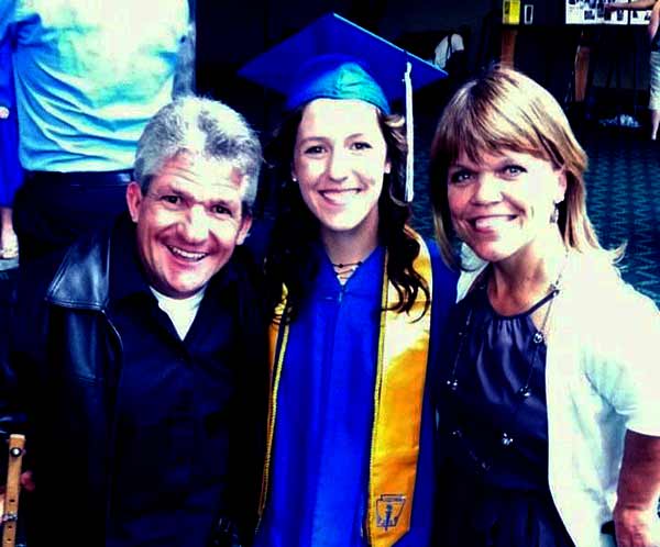 Image of Molly Roloff with her father Matt and mother Amy Roloff