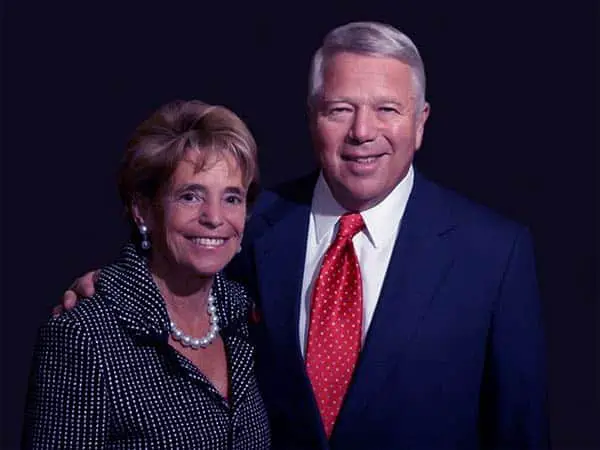 Image of Robert Kraft with his late wife Myra Hiatt Kraft,