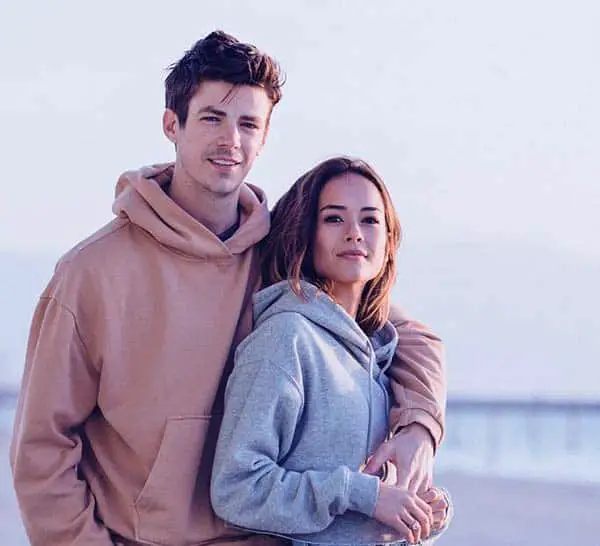 Image of Andrea Thoma engaged with Grant Gustin