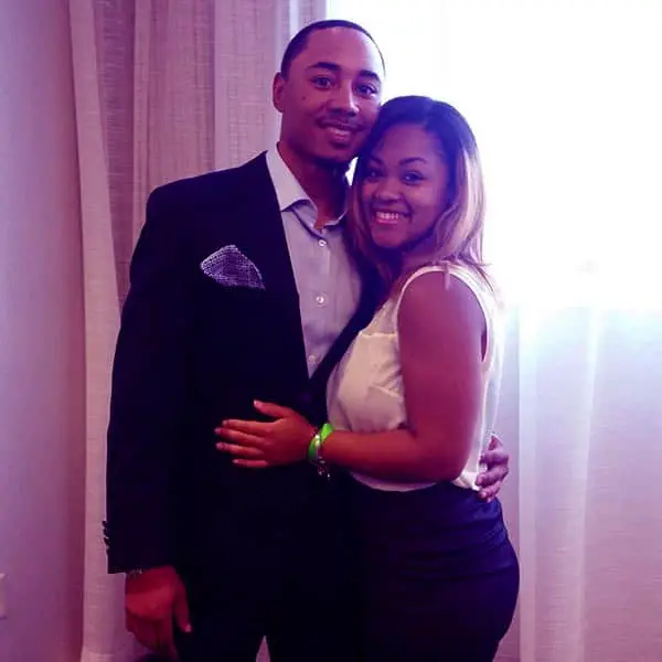 Image of Brianna Hammonds engaged with Mookie Betts
