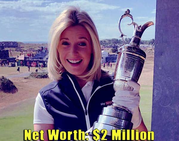 Image of British television presenter, Sarah Strik net worth is $2 million