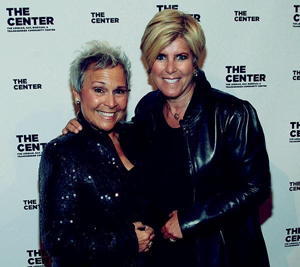 Image of Suze Orman with her partner Kathy Travis