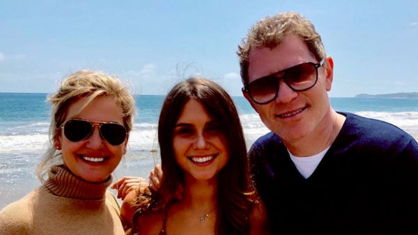 Image of Sophie Flay with her father Bobby Flay and mother Kate Connelly