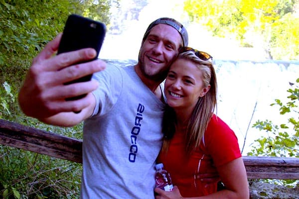 Picture of Adam Glick with his girlfriend Malia White