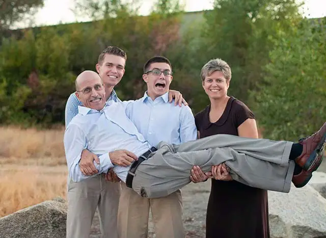 Funny image of Doug Batchelor and his family.
