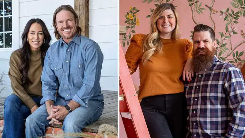 Chip and Joanna Gaines along with couple, Andy and Candis Meredith