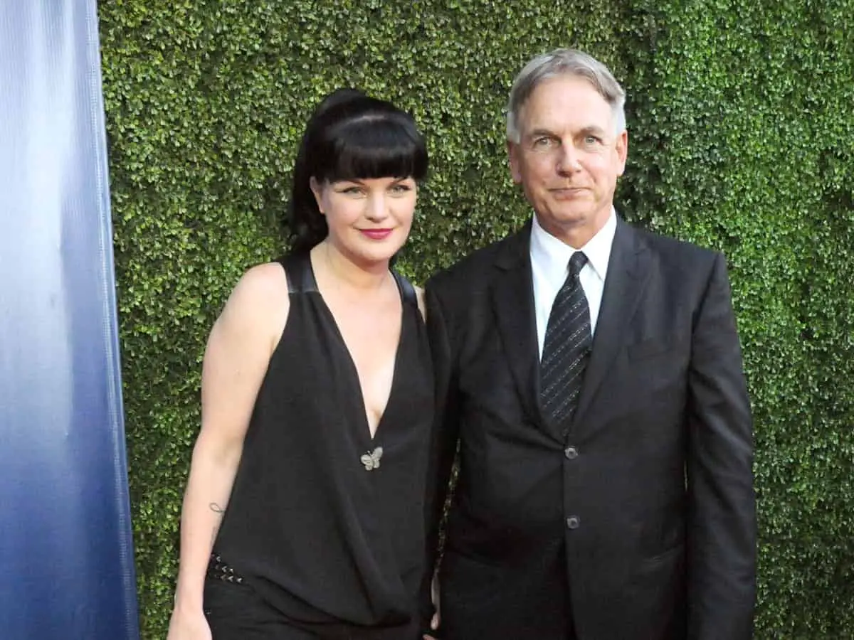Image of Pauley Perrette with Mark Harmon