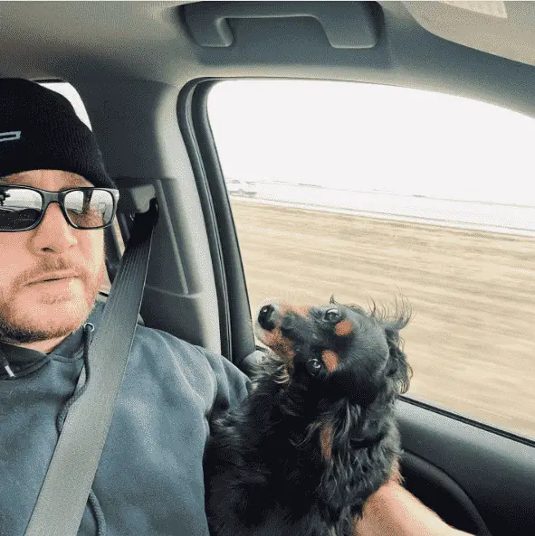Image of Rick Ness and his dog