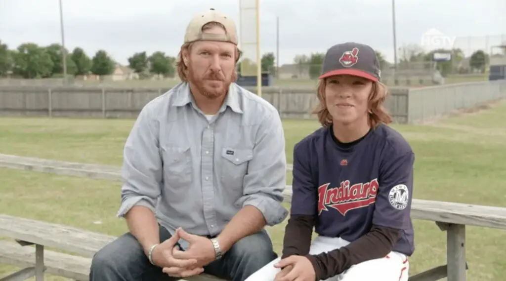 Image of Chip Gaines with his son Drake Gaines