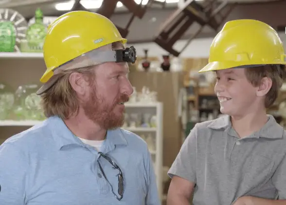 Image of Chip Gaines with his son Duke Gaines