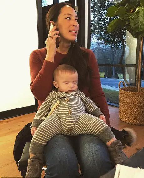 Image of Joanna Gaines with her son Crew Gaines