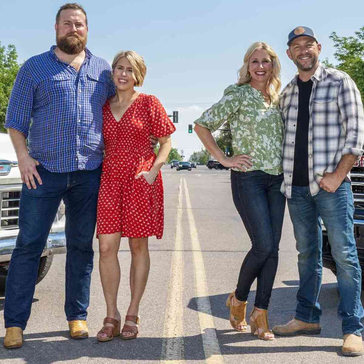 Image of Dave Marrs and Jenny Marrs with Ben Napier and Erin Napier