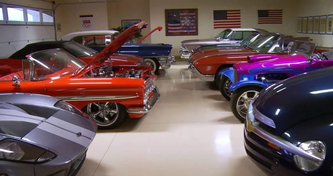 Image of Danny Koker's car collection