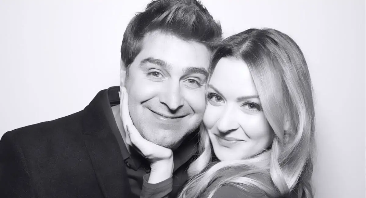 Image of Tory Belleci with his wife, Erin Bothamley