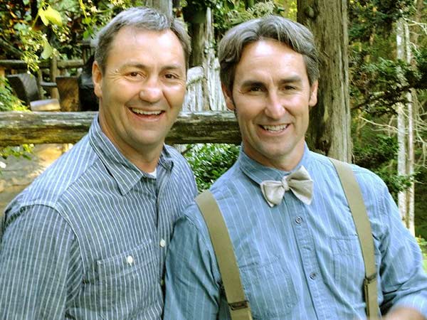 Image of American Picker Star Mike Wolfe with his brother Robbie