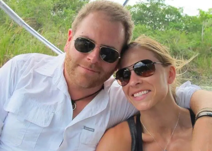 Picture of Josh Gates with his ex-wife Hallie Gnatovich
