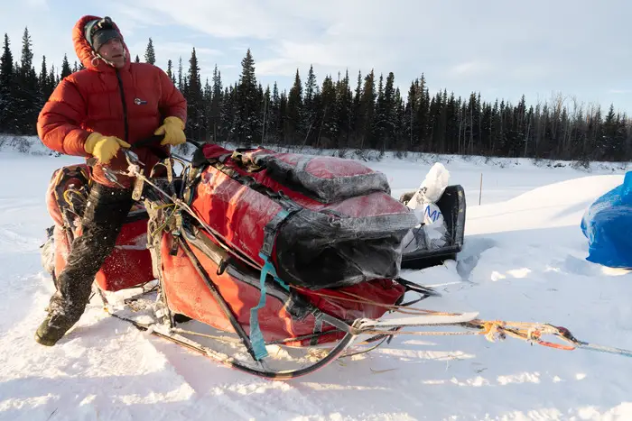 Image of Jessie holmes with the Iditarod