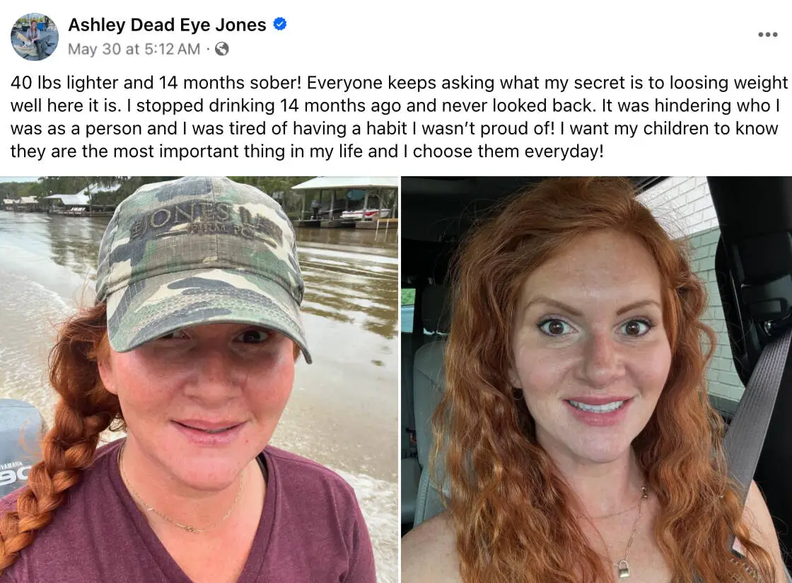 Ashley Deadeye Jones from swamp people reveals how she lost weight.
