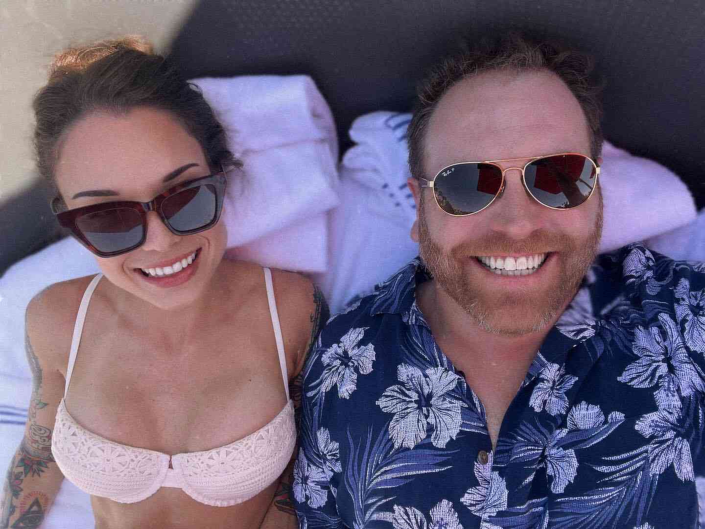 Josh Gates from Expedition Unknown alongside his partner, Candy Viola.