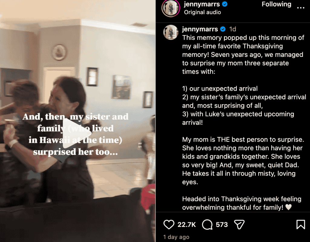 Image of Jenny Marrs reveals emotional family reunion