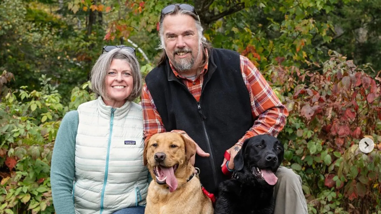 Image of maine cabin masters Matt Dixie Dix wife Ginna Dix Passed away